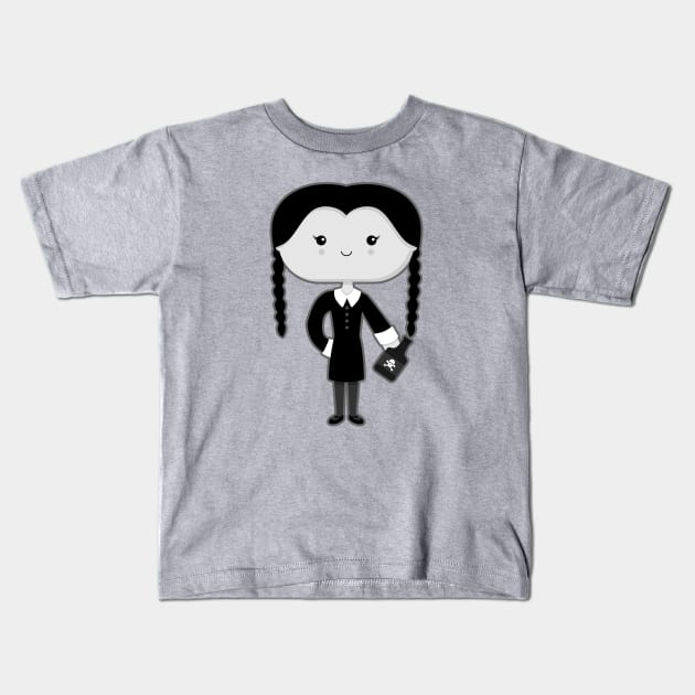 Wednesday Kids T-Shirt by sombrasblancas